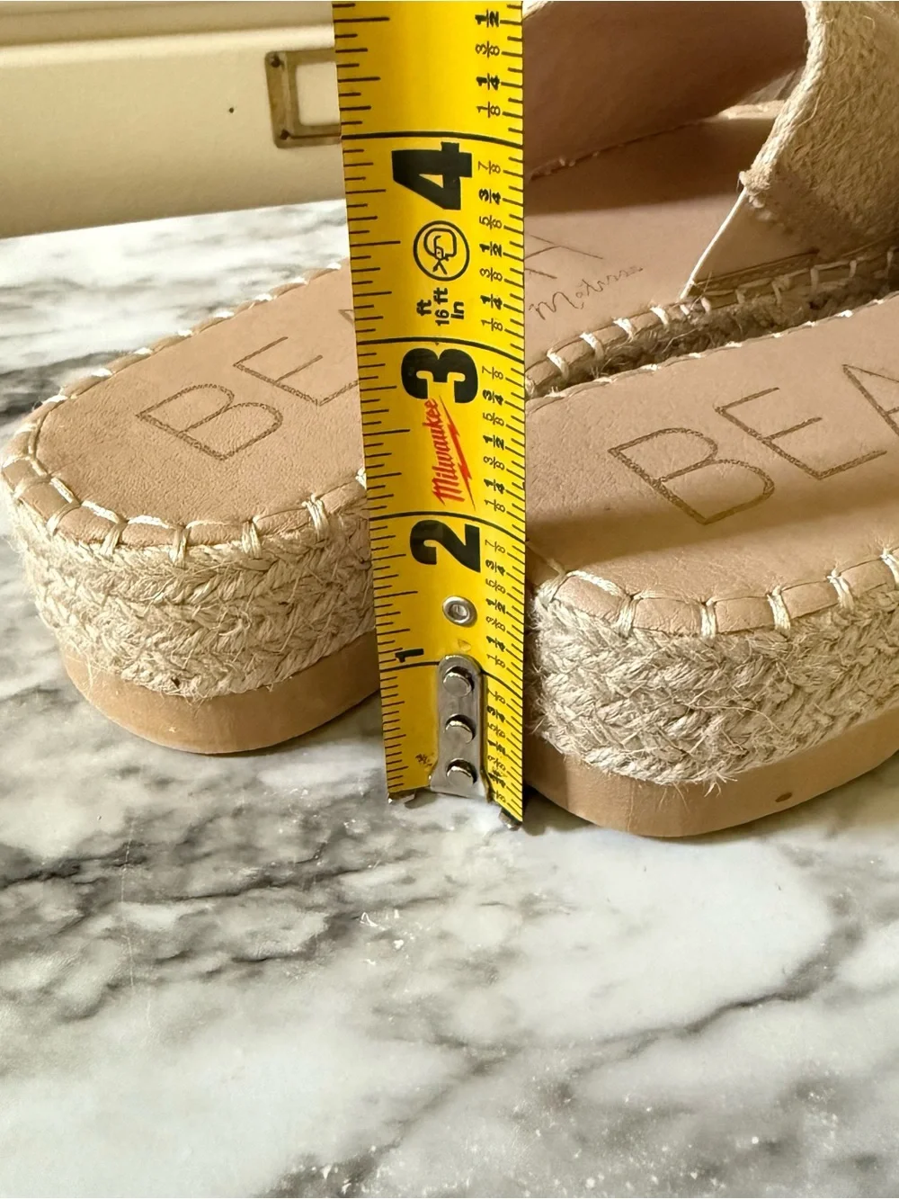 BEACH by Matisse Espadrille Platform Slide Sandals Women's Size 10